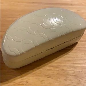 Coach white Sunglasses Case